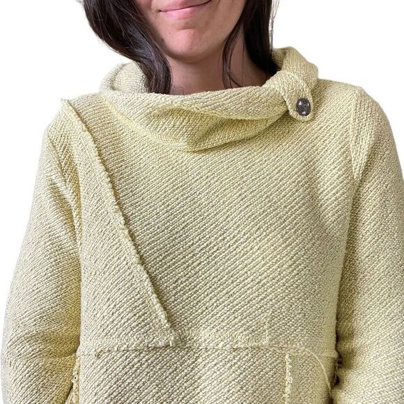 Soft Surroundings Lagenlook Pullover Tunic Sweater Yellow Size MP Petite Medium - Picture 7 of 10